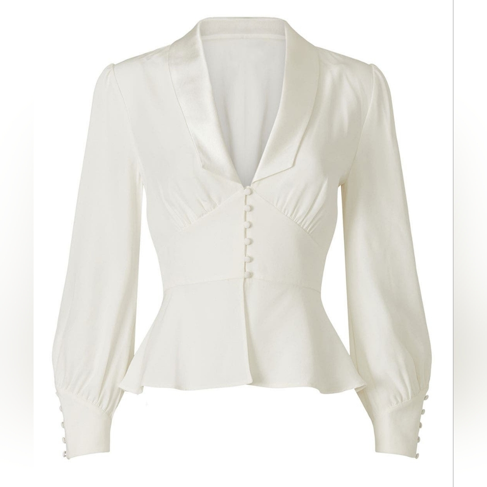 🪡 Rixo Bridal Adeline Blouse, Sz XL